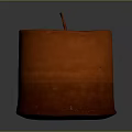 Red Cylindrical Candle Lamp With Top Wick And Smooth Wax Surface Design