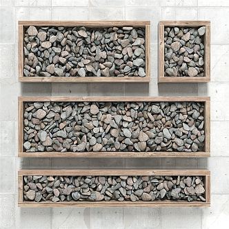 Modern pebbles 3d model