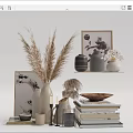 Modern ornaments combination display ornaments combination 3d model