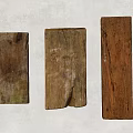 Three Rustic Wooden Planks As Decorative Wall Art With Natural Texture