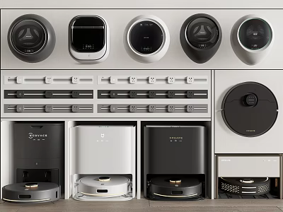 Intelligent Home Machines With Various Smart Devices And Modern Design Features 3d model