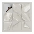 Modern Wall Decor With Sleek Panels And Abstract Patterns For Home Interior 3d model