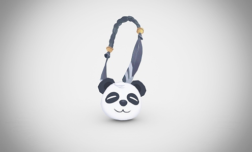 Modern Backpack Cartoon Panda Backpack 3d model