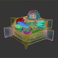 eukaryotic cell cross section cell cell structure cell tissue anatomy organ human organ 3d model