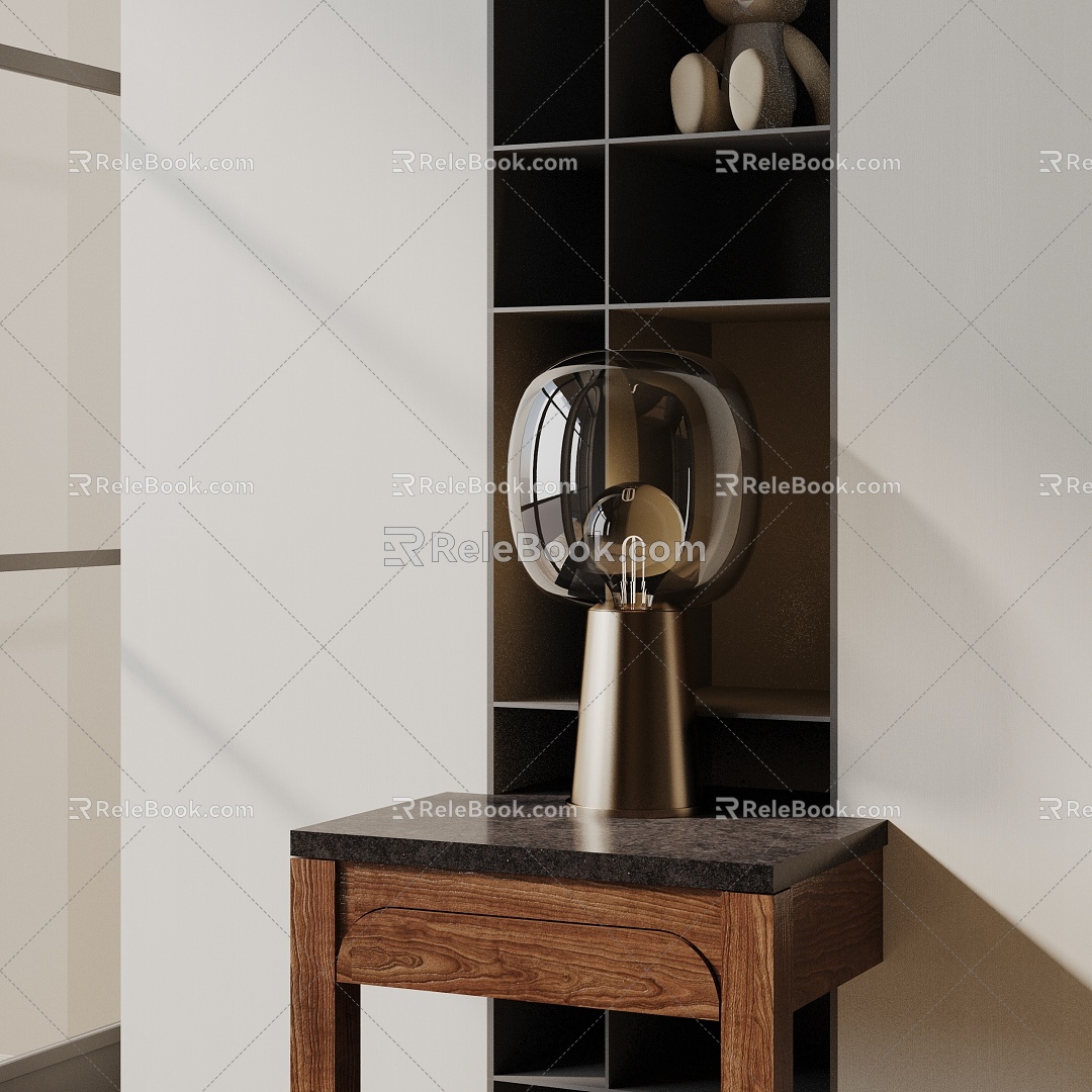 Modern table lamp 3d model