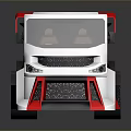Silver And Red Race Car With Aerodynamic Body And Rear Spoiler Design