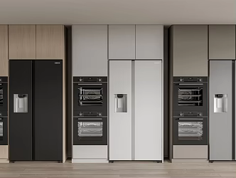 Modern refrigerator 3d model