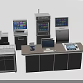 Smart Machines Self Service Terminals Cash Registers with Touch Screens and Modern Design