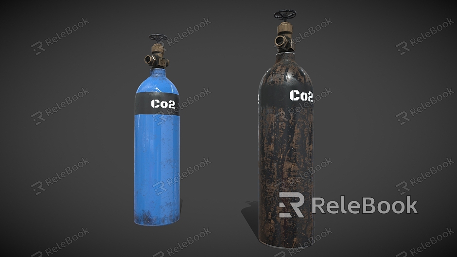 Gas Tank Gas Tank Carbon Dioxide Capsule Industrial Equipment Gasoline Oil Tank model