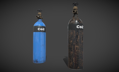 Gas Tank Gas Tank Carbon Dioxide Capsule Industrial Equipment Gasoline Oil Tank 3d model