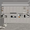 Modern Minimalist Kitchen Interior Design With Light Cabinets Open Shelves And Appliances
