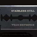Durable Stainless Steel Blade With Intricate Cutout Design And Engraved Text
