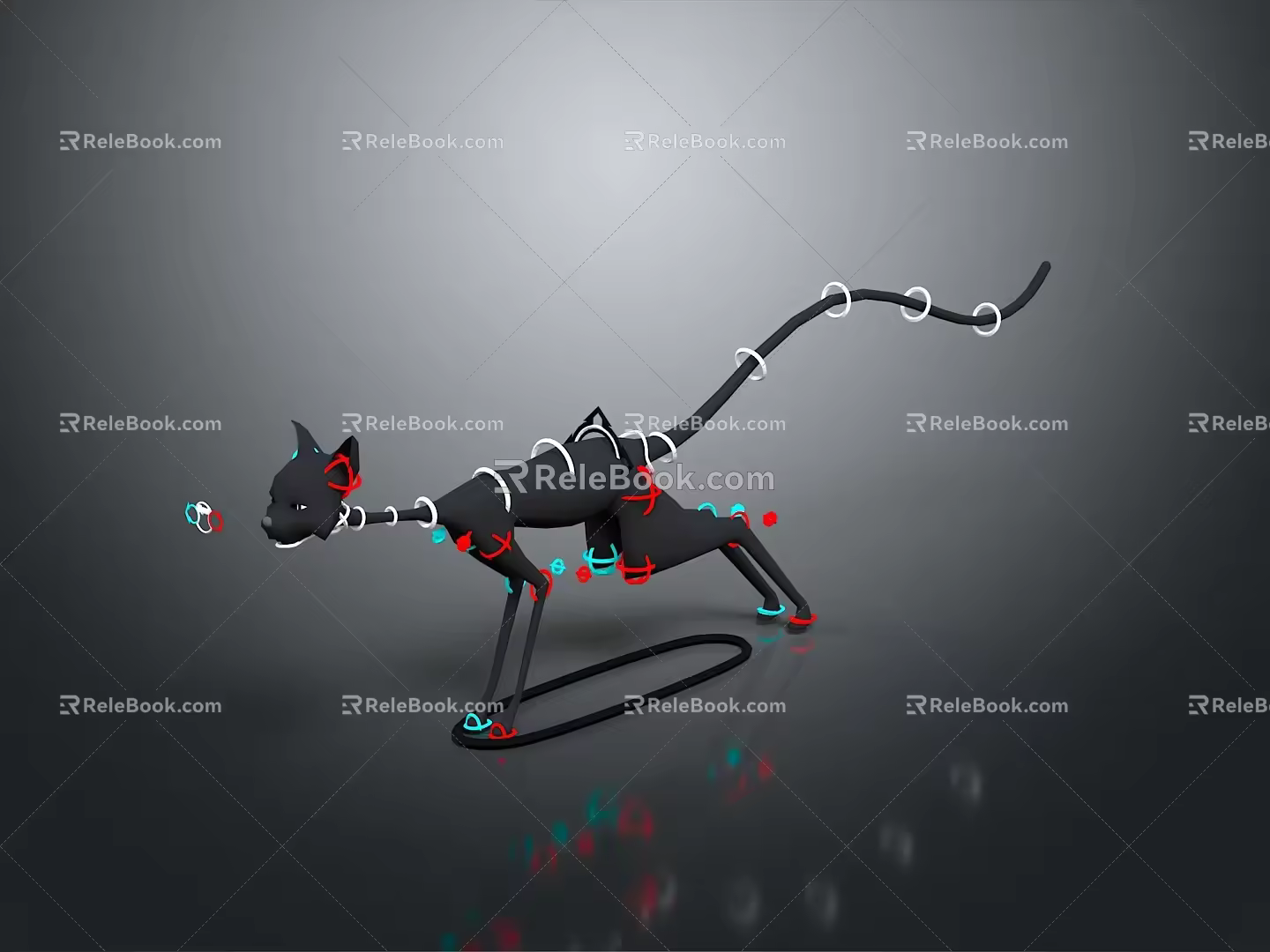 Mechanical Cat Toy Cat Cartoon Cat Robot Cat Anime Character Cartoon Character Cat Warrior 3d model