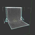 Green Portable Fabric Backdrop With Metal Stand For Photography Studio