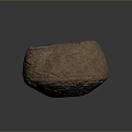 Ancient Terracotta Sculpture Carving With Textured Surface Round Shape And Worn Details
