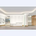 Hospital Outpatient Clinic Reception Area With Modern Interior Bright Lighting And Wooden Decor