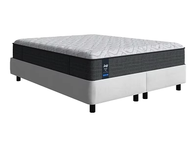 Modern Comfortable Double Bed Mattress With Quilted Surface Sturdy Legs And Supportive Design 3d model