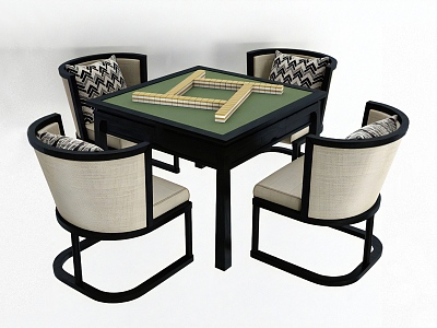 New Chinese Mahjong Table and Chair model