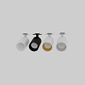 Black And Yellow Cylindrical Downlight Spotlight For Modern Ceiling Mounted Lighting