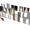 Various Colored Curtains in Different Materials for Modern Home Window Decoration