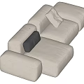 Modern Multiplayer Sofa 3d model
