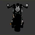 Vintage Teal Motorcycle With Red Seat Black Frame And Chrome Details