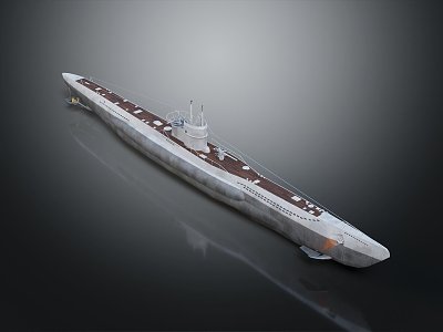 modern ship warship 3d model