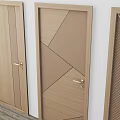 Modern swing door 3d model