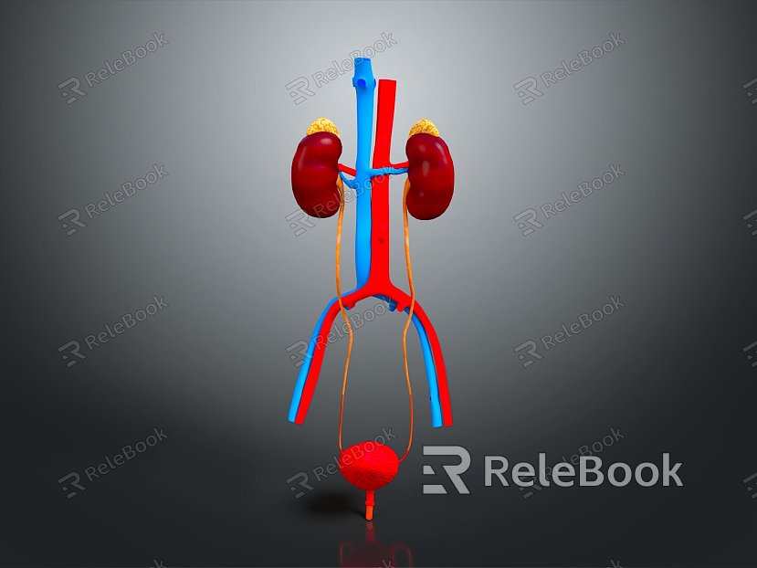 Kidney Anatomy Kidney Organ Human Organ Human Organ Human Body Tissue Human Body Structure model