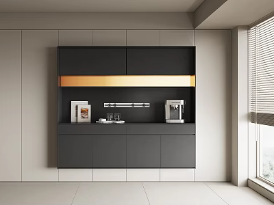 Modern Sideboard Wine Cabinet 3d model