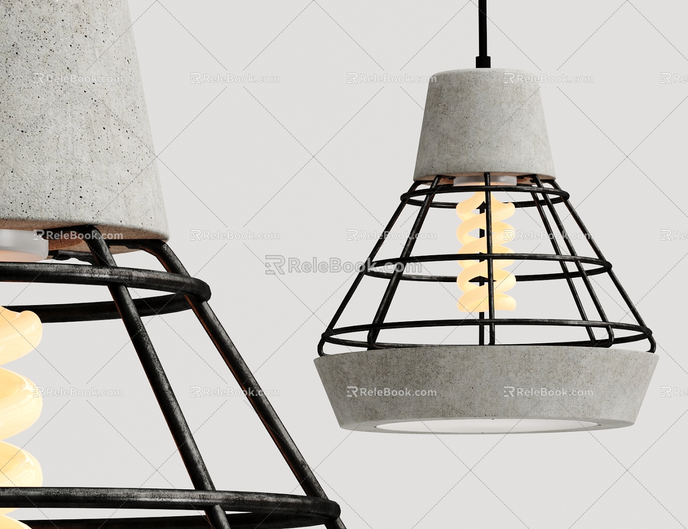 Industrial LOFT chandelier 3d model