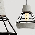 Industrial LOFT chandelier 3d model