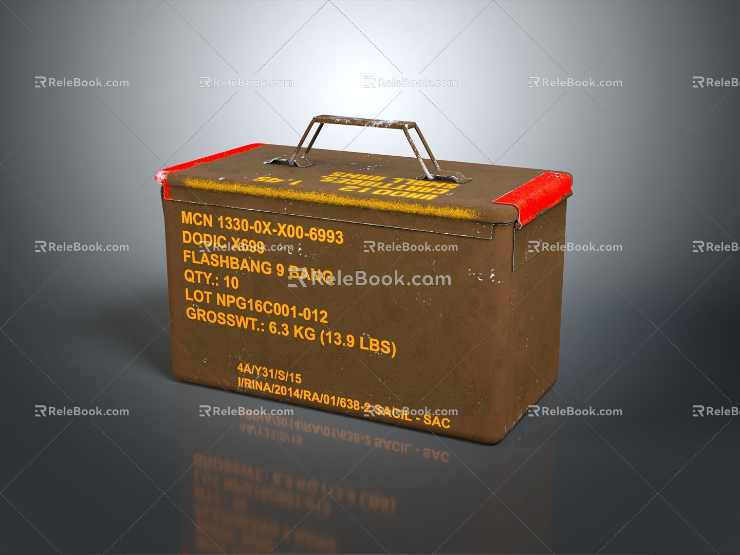 Industrial LOFT toolbox arms box iron box model