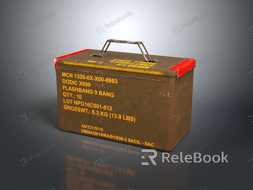 Industrial LOFT toolbox arms box iron box model