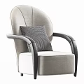 Modern Single Sofa Leisure Chair 3d model