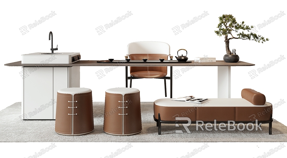 modern tea table and chair model