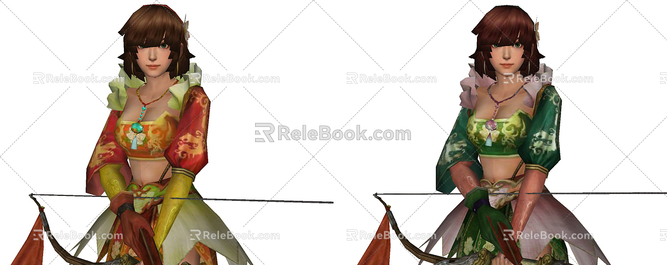 Modern Game Character Three Kingdoms Unparalleled Character Woman 3d model