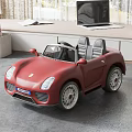 Kids Red Electric Toy Sports Car With Two Seats And Stylish Design