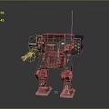 Mech warrior machine battle armor mechanical battle armor machine warrior battle robot game robot 3d model