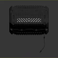 High Performance Computer Hardware Unit With Rugged Casing Heat Dissipation Grilles And Non Slip Base 3d model