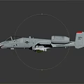 Modern Fighter Lightning Attack Aircraft Lightning Attack Aircraft 3d model