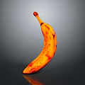 Fresh Ripe Banana With Orange Peel And Natural Spots For Daily Use