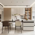 Modern Living Dining Room Interior With Sofa Coffee Table TV Wall And Fireplace