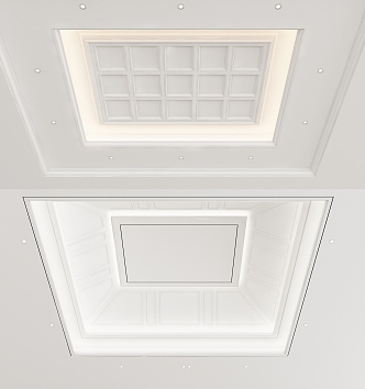 European-style ceiling 3d model