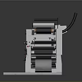 Automatic Industrial Roll Processing Machine With Precision Rollers And Control Panel
