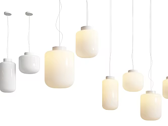 Modern Minimalist Chandelier Simple Chandelier 3d model