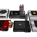 Assorted Kitchen Gas Stoves In Various Colors And Styles For Home Use