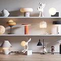 Modern Table Lamp Metal Table Lamp Table Lamp Combination Desk Lamp Eye Protection Table Lamp Combination Table Lamp 3d model