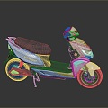 Scooter Motorcycle Two-wheeled Motocross Motorcycle Road Race Motorcycle Motor Vehicle 3d model