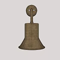 Vintage Brass Wall Light With Cone Shaped Design And Warm Illumination For Home Decor